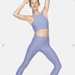 Outdoor Voices Athena Lilac Crop Top Sports Bra Size Small